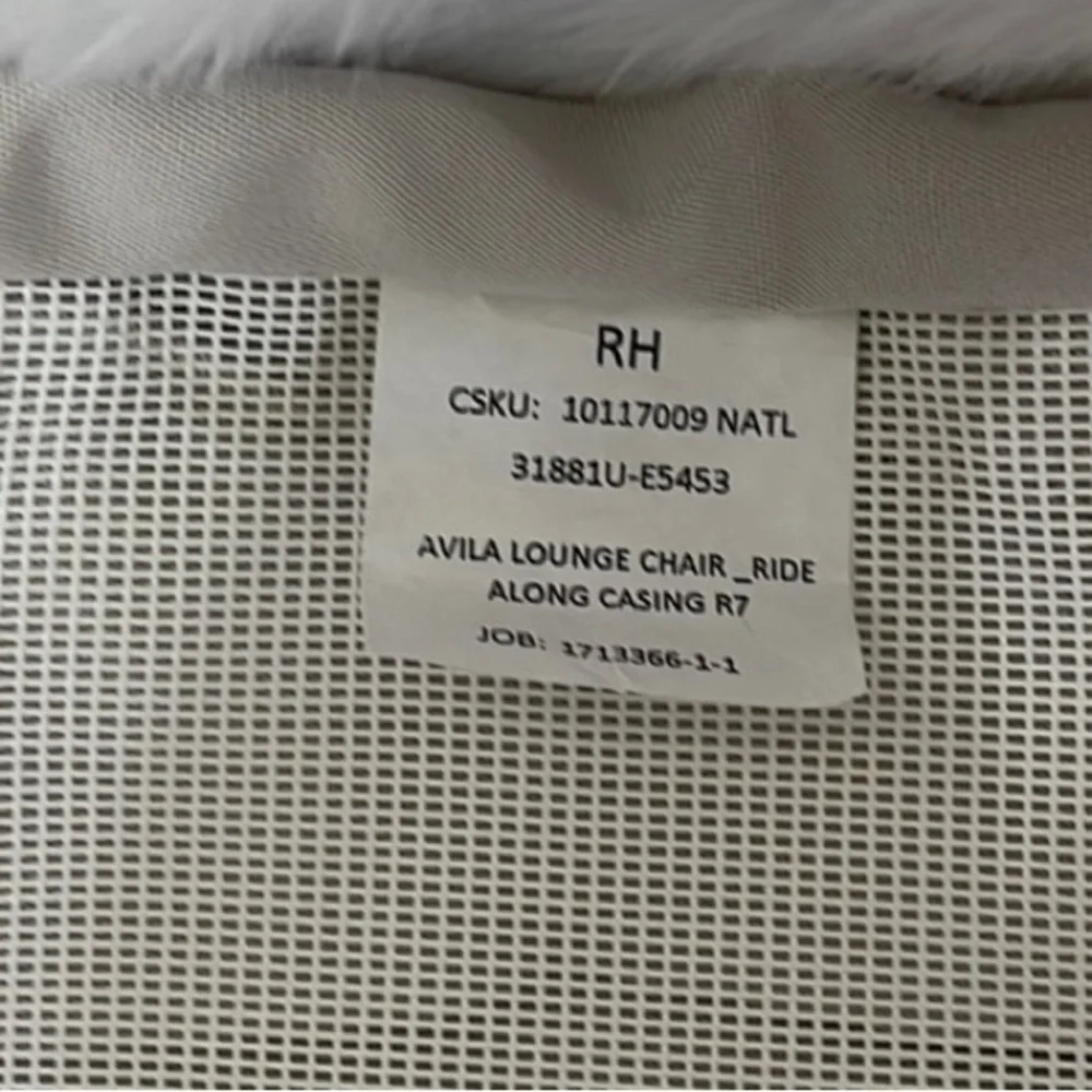 Restoration hardware Canvas Natural Accent cushion covers set by sunbrella